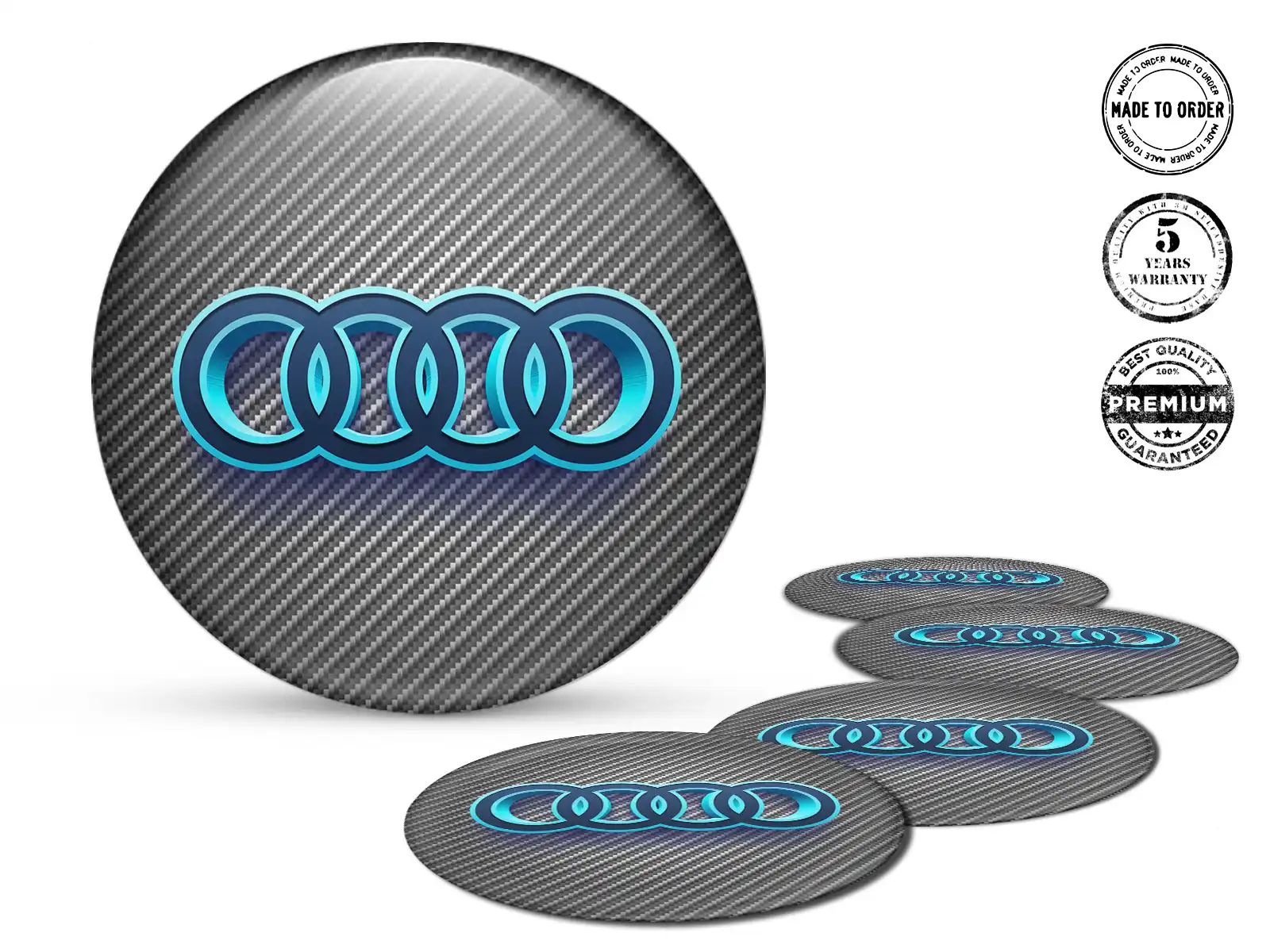 Audi Pegatinas Silicona Glossy Vector Galáctico
